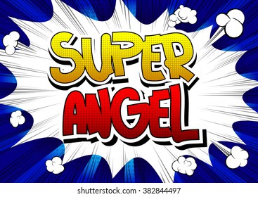 Super Angel - Comic book style word