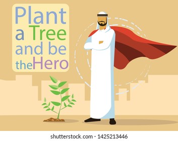 super arabic man illustration for publishing and animation