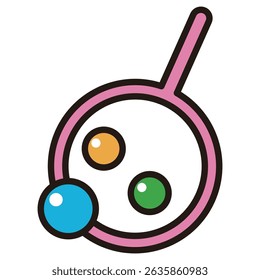 Super bola scooping icono, Ilustración vectorial simple