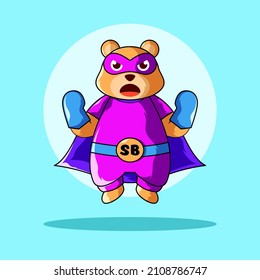 Superoso con gráfico vectorial de ilustración de pose enojada. Ajustar al logotipo de la mascota, carácter de diseño