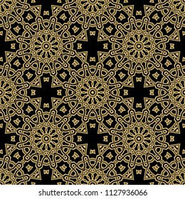 Super Beautiful round flower mandala. Vector illustration. Abstract.