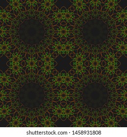 Super Beautiful round flower mandala. Vector illustration. Abstract.