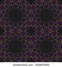 Super Beautiful round flower mandala. Vector illustration. Abstract.