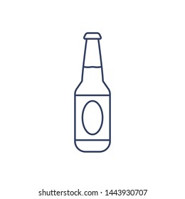 Super beer bottle vector icon