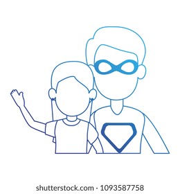 super best dad with daughter characters