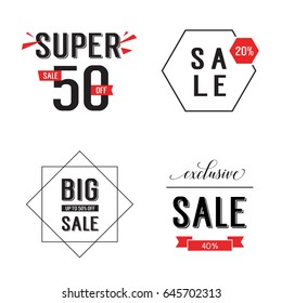 Super Big Exclusive Sale lettering set