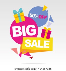 Super  Big sale banner. Vector banner.