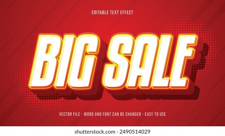 Super big sale editable text effect