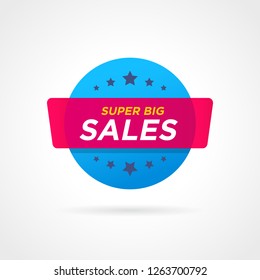 super big sales special offer vector badge sticker