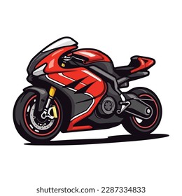 Plantilla vectorial del logotipo de la motocicleta