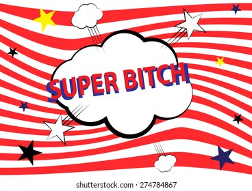 super bitch, illustration