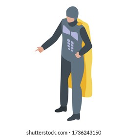 Super blackman icon. Isometric of super blackman vector icon for web design isolated on white background