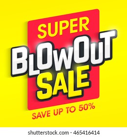 Super Blowout Sale Banner