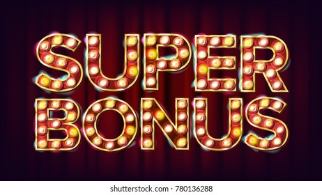 Super Bonus Banner Vector. 