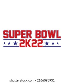 SUPER BOWL 2K22 VINTAGE TSHIRT DESIGN