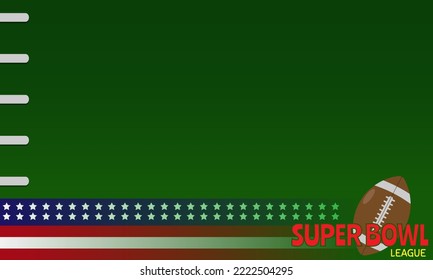 Super bowl background with copy space area. Suitable for super bowl's events