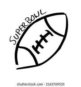 super bowl ball silhouette for superbowl fans