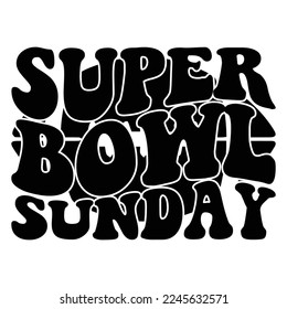 Super Bowl Sunday t-shirt design 