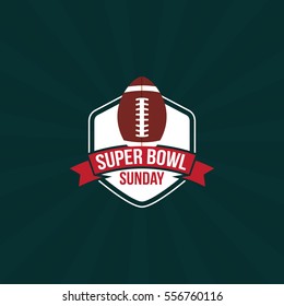 Super Bowl Weekend Party Vector Illustration