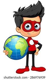 Super Boy In Red Character