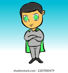 Super Boy this is super hero my imagination