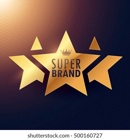 Super Brand Three Star Golden Label For Your Promotion