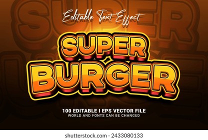 super burger gaming text effect