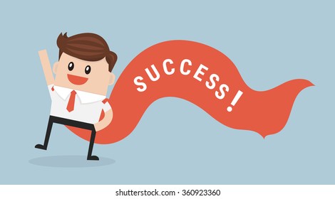 Super Businessman. Business concept illustration.