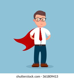 Super Businessman. Business concept illustration.