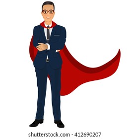Super Businessman. Business concept illustration.