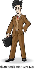 super businessman hero