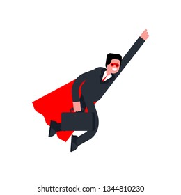 Super Businessman Superhero Manager Worker Cloak Stock Vector (Royalty ...