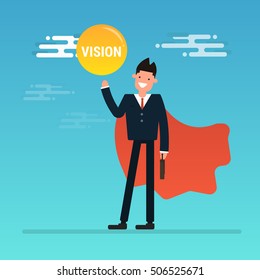 Super Businessman, vision concept
