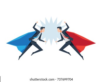 the super businessmen quarrel
