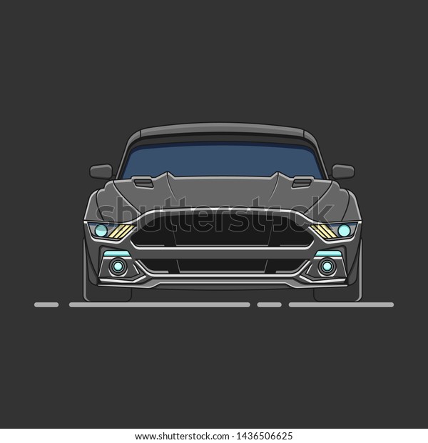 Super car black color vector graphic\
Design.Super car black color background. \
