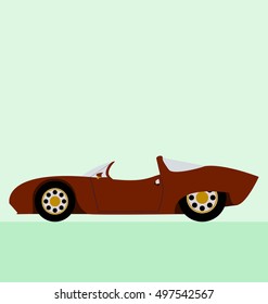 super car convertible icon