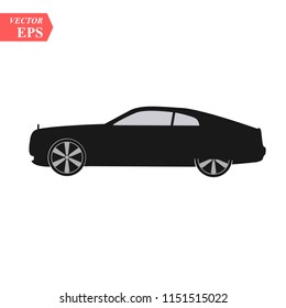 Super car design concept. Unique modern realistic art. Generic luxury automobile. Car presentation side view eps10