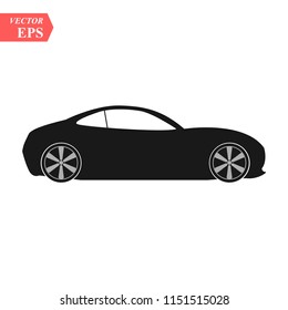 Super car design concept. Unique modern realistic art. Generic luxury automobile. Car presentation side view eps10