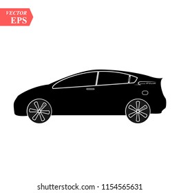 Super car design concept. Unique modern realistic art. Generic luxury automobile. Car presentation side view eps10