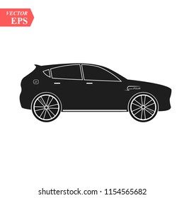 Super car design concept. Unique modern realistic art. Generic luxury automobile. Car presentation side view eps10