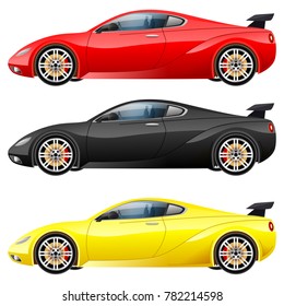 Super car design concept. Unique modern realistic art. Vector illustration