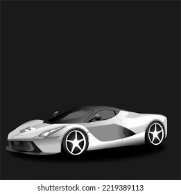 super car for high speed ferrary rich car expensive vector