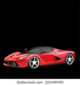 super car for high speed ferrary rich car expensive vector