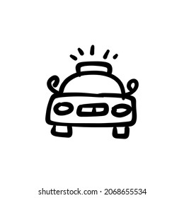 super car icon in vector. Logotype - Doodle