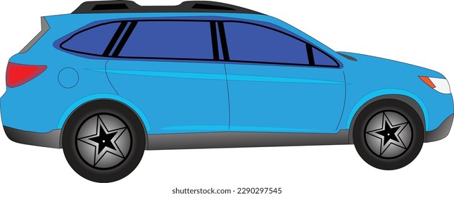 súper auto, ilustrador de arte vectorial