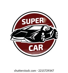 super car logo in vector file
