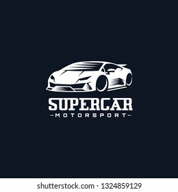Super Car Racing Logo - Vector