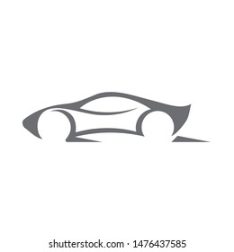 Super Car silhouette logo Vector template icons