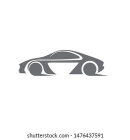 Super Car silhouette logo Vector template icons