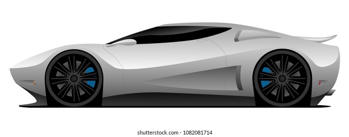 Super Car Vector Illustration